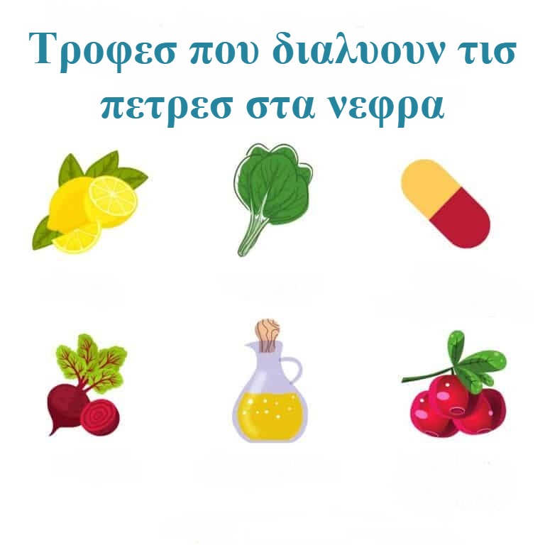 Τροφεσ που διαλυουν τισ πετρεσ στα νεφρα